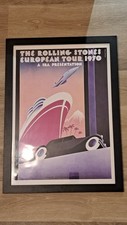 Framed Rolling Stones European Tour 1970 Poster 470mm X 645mm
