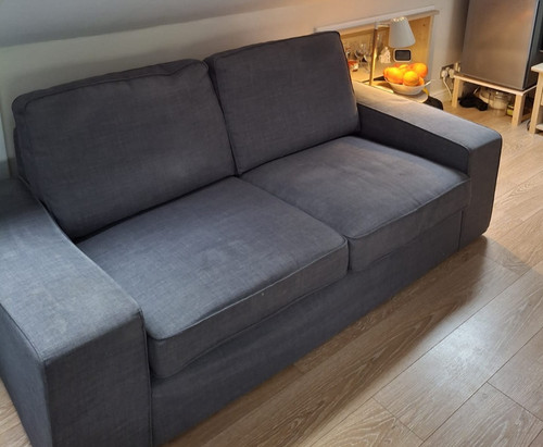 Ikea kivik seater sofa dark - ikea,