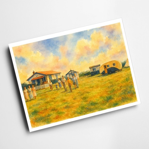 Print caravan corner - a4,