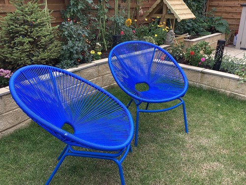 Pair lovely blue - of, marks