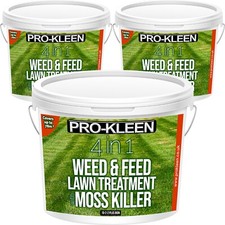 ProKleen Weed & Lawn Feed Moss Killer Treatment Grass Iron Fertiliser NPK 7.5KG