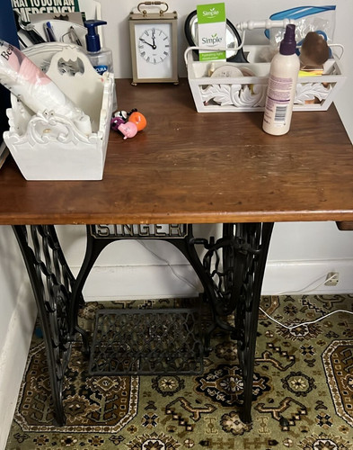 Singer sewing machine table - machine,