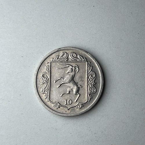 1985 isle man 10p loaghtan - man,