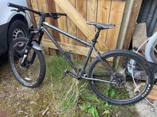Orange mountain bike - mountain,