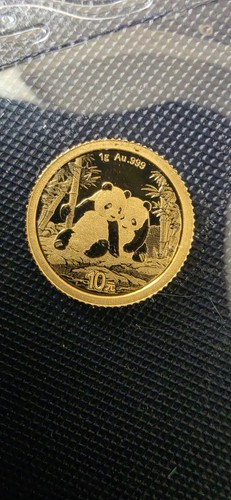 999 gold chinese panda - 999,