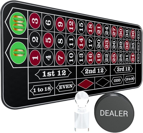 Casino roulette table - roulette, mat