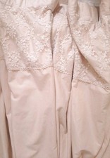 Pair Curtains W66 X D72" Cream Lace Panel Pencil Pleat Lined Dunelm Mill 