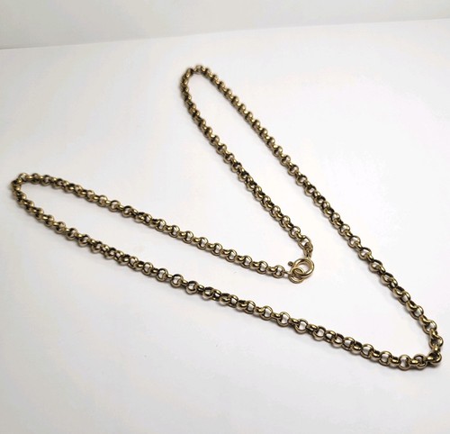 9ct gold belcher chain 65g - 9ct, 7.65g