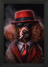 Red Poodle Gangster Suit