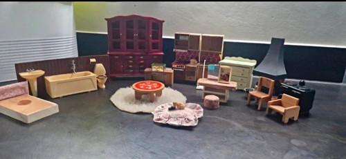 Doll house mixed furniture - house,