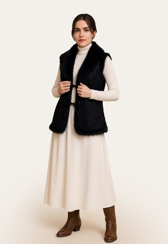 Sheep fur vest - fur,