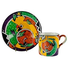 Royal Winton Jazz Cup Saucer Grimwades Demi Tasse h6cm Circa 1930s