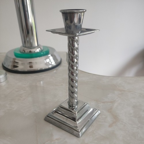 Art deco chrome twisted - art,