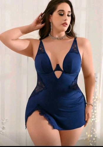 Blue lingerie basque - blue, 1xl