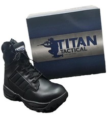 Black patrol leather combat - leather,
