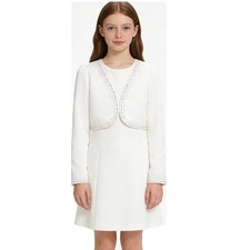 UK Girl Satin Beaded Open