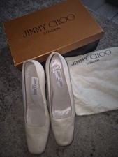 Jimmy Choo Ivory Heeled Shoes In Original Box Size 6