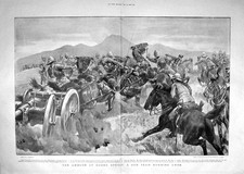 Old Antique Print 1900 Ambush