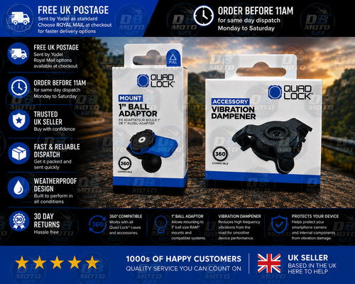 Quad lock ball adaptor - quad,