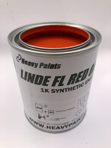 Linde red orange forklift - linde,
