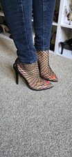 Ego Fishnet Heels Size 3