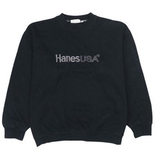 Mens UK Size XL Hanes Black