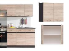 Kitchen Wall Unit 800mm Cabinet 2 Door Cupboard Wenge Light Oak Effect Junona
