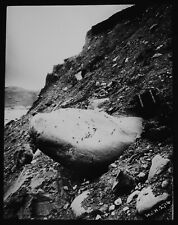 Photo GEOLOGY - STRIATED BOULDER DEGANWY C1910 Magic Lantern Slide