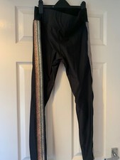 Gym leggings, black, disco