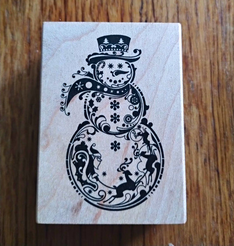 Inkadinkado snowman mounted - inkadinkado,