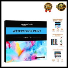 Deluxe 24-Color Watercolor Paint Set with Gift Box - Ideal for Creative Adults