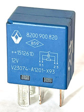 8200900820 Genuine Renault 4-Pin Blue Relay Tyco V23074-A1201-X93 12V  2008-2015