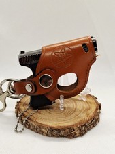 Stunning Focus Rifle Cigarette Lighter in Leather Case Jet Flame Working Order