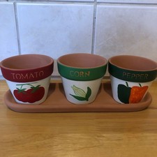 small hand painted terracotta