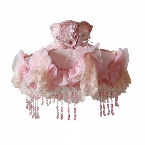 Lace tassel lamp - tassel, vintage