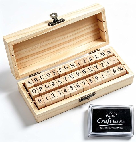 Pcs wooden rubber alphabet - pcs,