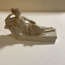 G Ruggeri Sculpture Paolina Borghese Venus Victorious Italy Alabaster 