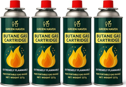 Green haven butane gas - green,