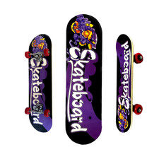 31" Skateboard Adult & Kids Skateboard,Beginners Double Kick Fun Topmen Red UK