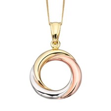 9ct Gold Tri-Colour Open