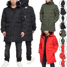 Mens Crosshatch Parka Coat