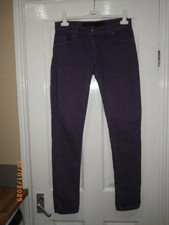 BNWOT NEXT SKINNY LIFT & SHAPE MID RISE (9 INCH) SZ 10R X LEG 31 PURPLE JEANS