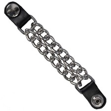 Chrome Snap Button Black