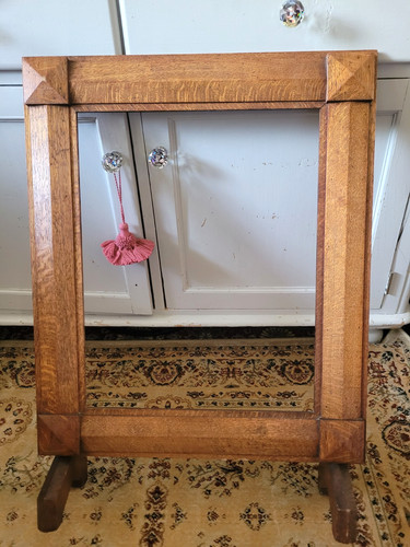Large vintage art deco wooden - large,