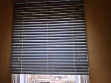 Dunelm Bamboo Venetian Blind Green, 120cm by 120cm