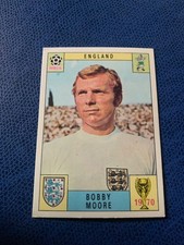 PANINI FOOTBALLERS WC MEXICO 70 BOBBY MOORE ENGLAND ORIGINAL BISVALIDA NEW