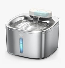 Brand New Oneisall 3.5L Stainless Steel Cordless Smart Pet Water Fountain