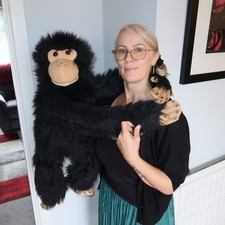 The Puppet Company Large 32" Chimp         Monkey Chimpanzee Deluxe Hand Puppet