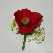 Bunch/Corsage Red Poppy &