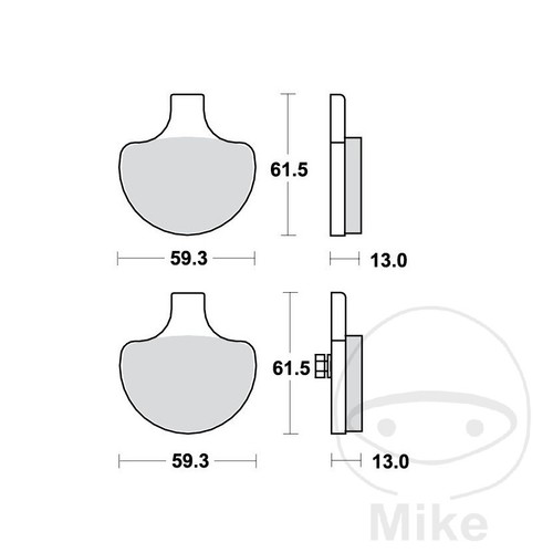 Trw standard brake pads altn - pads,